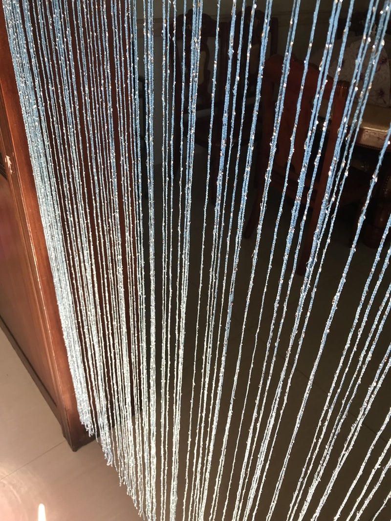 Eyotool 1x2 M Door String Curtain Rare Flat Thread Fringe Panel Room Divider Cute Strip Tassel for Wedding Coffee House Restaurant Parts - Image 4